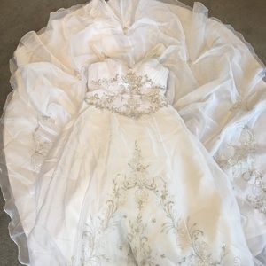 Beautiful and elegant wedding dress.